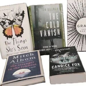 Lot of 5 Mixed Mystery Suspense Thriller Fiction Paperback Books